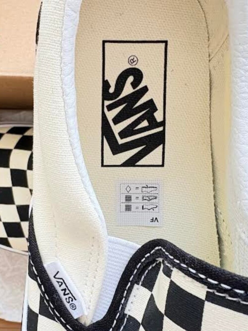 Vans Checkerboard Lace-Up Sneakers -Classic Slip-On Stackform Checkerboard Shoes - Picture 9 of 10